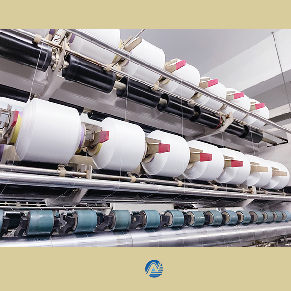 spandex nyeupe kufunikwa uzi kwa knitting